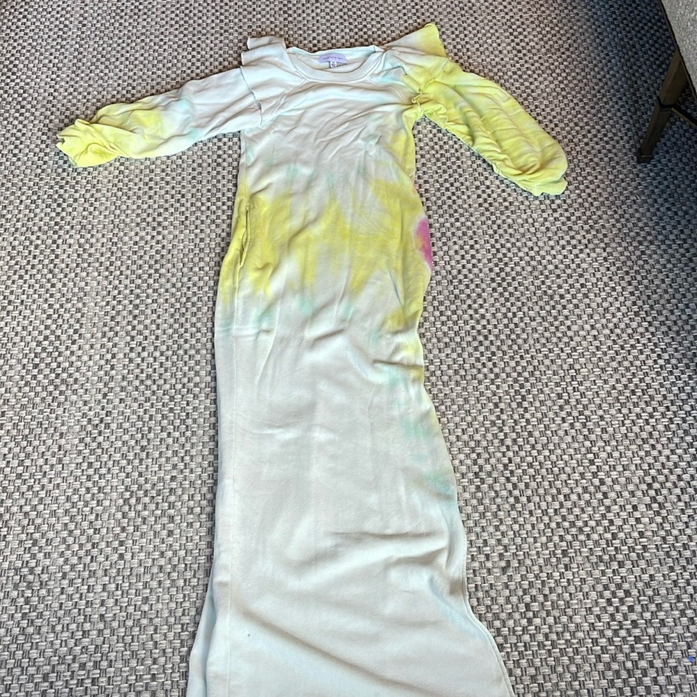 SomethingNavy tie dye maxi sweatshirt dress